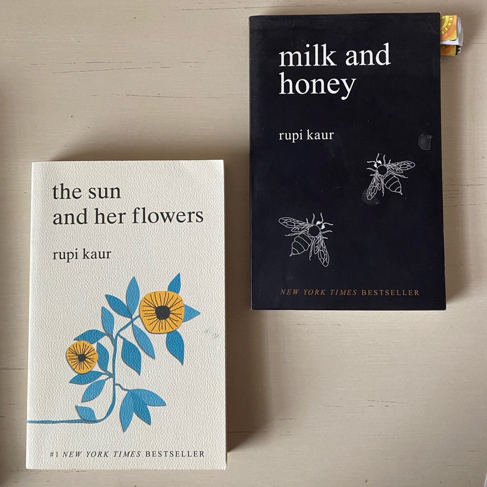 Rupi Kaur milk and honey the sun and her flowers poetry book bundle